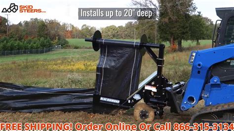 used skid steer silt fence plow|skid steer silt plow attachment.